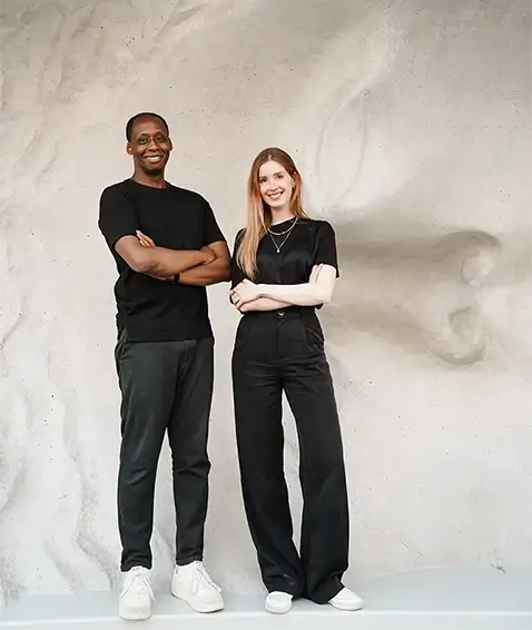 Dr. David Kiramira und Dr. Lisa Wöllstein