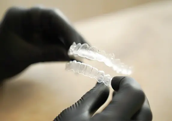 transparente Schiene